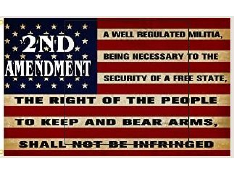 2ND AMENDMENT 3X5 FLAG